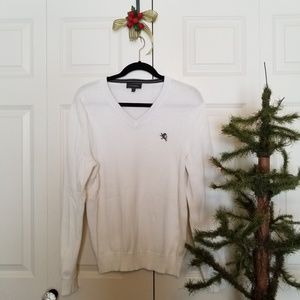 $10 CLEARANCE Wht Crew Neck Sweater SM by Express